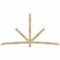 Ekena Millwork Alberta Rough Sawn Timber Gable Bracket, Douglas Fir, 108"W x 58"H x 4"D x 4"F, 13/12 Pitch GBW108X58X0404ALB00RDF - alternate 1